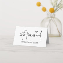 Tafelteken voor WiFi-wachtwoord