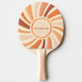 Tafeltennis, Aangepaste naam, Houten pastelpatroon Tafeltennisbatje