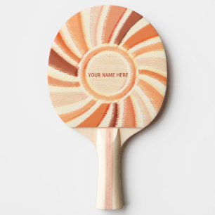 Tafeltennis, Aangepaste naam, Houten pastelpatroon Tafeltennisbatje