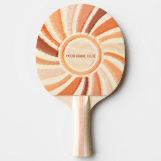 Tafeltennis, Aangepaste naam, Houten pastelpatroon Tafeltennisbatje
