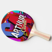 Tafeltennis aangepaste naam Monogram Tafeltennisbatje (Zijkant)