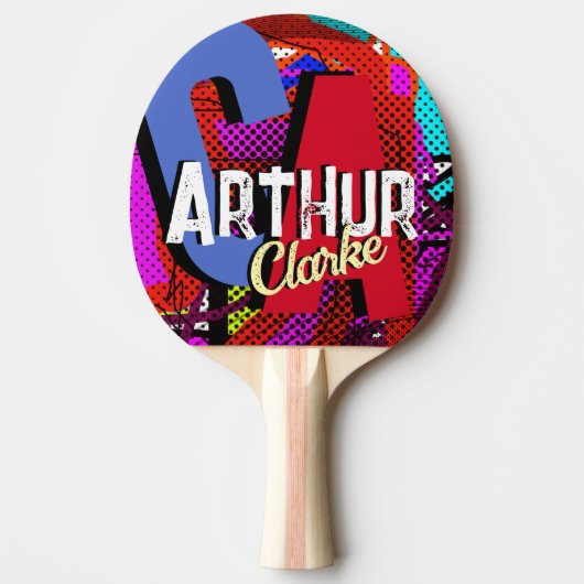 Tafeltennis aangepaste naam Monogram Tafeltennisbatje (Voorkant)