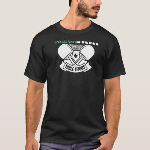 Tafeltennis Algerije Steun Algerijnse Ping Pong T T-shirt
