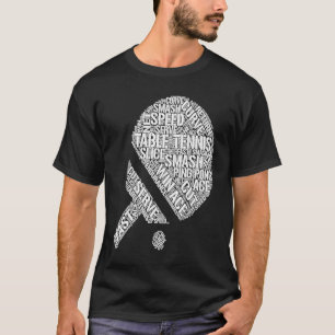 Tafeltennis Bal Ping Pong Kleding Mannen T-shirt
