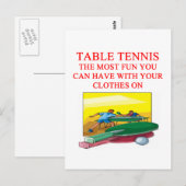 tafeltennis briefkaart (Voorkant / Achterkant)