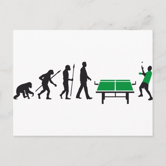 tafeltennis briefkaart (Voorkant)