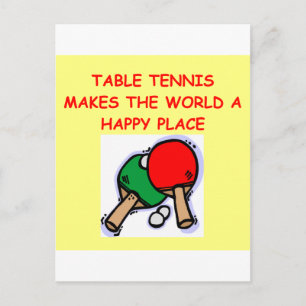 tafeltennis briefkaart