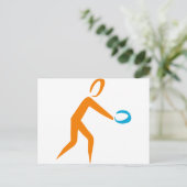 tafeltennis briefkaart (Staand voorkant)