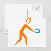 tafeltennis briefkaart (Voorkant / Achterkant)