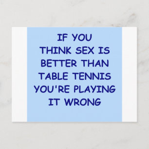 tafeltennis briefkaart