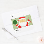 Tafeltennis Cadeautags Vierkante Sticker (Envelop)