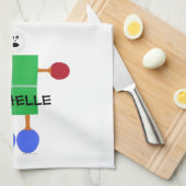 Tafeltennis Cartoon Theedoek (Quarter Fold)