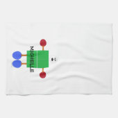 Tafeltennis Cartoon Theedoek (Horizontaal)