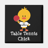 Tafeltennis chick magneet (Voorkant)
