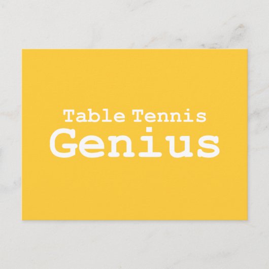 Tafeltennis Genius Gifts Briefkaart (Voorkant)