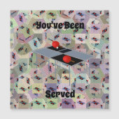 Tafeltennis Geserveerd, Magnetische Kaart (Voorkant)