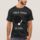 Tafeltennis is kool aanpasbaar T-shirt (Voorkant)