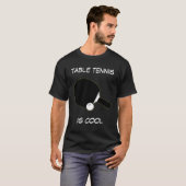 Tafeltennis is kool aanpasbaar T-shirt (Voorkant volledig)