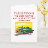 tafeltennis kaart (Gele Bloem)