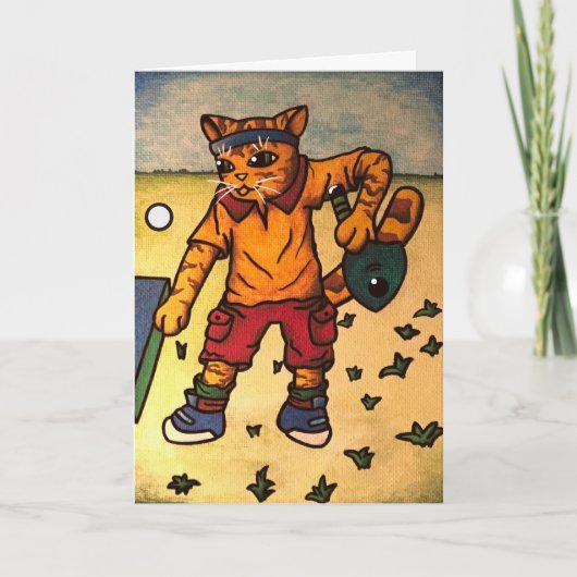 Tafeltennis Kat Kaart (Voorkant)
