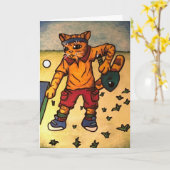 Tafeltennis Kat Kaart (Gele Bloem)