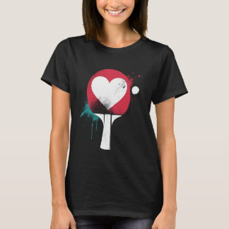 Tafeltennis Liefde -  Kleurrijke Ping Pong Lov T-shirt