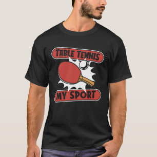 Tafeltennis Mijn Sport Ballen Tafeltennis Paddles  T-shirt