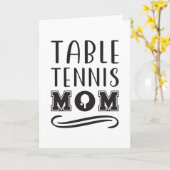 Tafeltennis Moeder 2 Kaart (Gele Bloem)