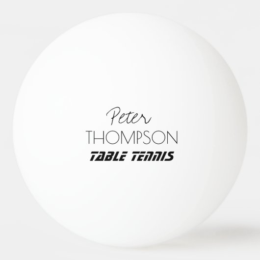 Tafeltennis monogram wit_bal pingpongbal (Voorkant)