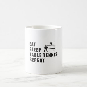 Tafeltennis peddel Ping Pong Herhaal cadeau idee Koffiemok