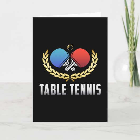Tafeltennis peddel ping pong speler grappig cadeau kaart (Voorkant)