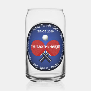 Tafeltennis Ping Pong Drinkware Bier Blikvorm Glas