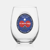 Tafeltennis Ping Pong Drinkware Cocktail Wijnglas Zonder Voet (Voorkant)