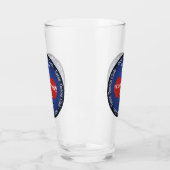 Tafeltennis Ping Pong Drinkware Pint Bier Glas (Links)