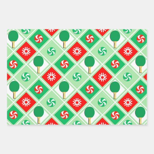 Tafeltennis Ping-Pong Gift Inpakpapier Vel (Voorkant 2)