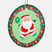 Tafeltennis Ping-Pong Gift Keramisch Ornament (Links)