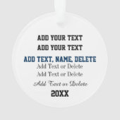 Tafeltennis ping Pong Ornament (achterkant)