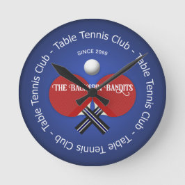 Tafeltennis Ping Pong Paddles & Balmuur Ronde Klok