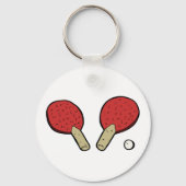 Tafeltennis Ping Pong Sleutelhanger (Voorkant)
