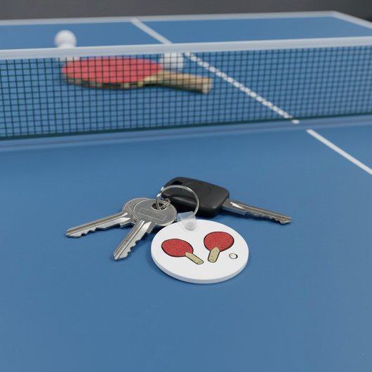 Tafeltennis Ping Pong Sleutelhanger