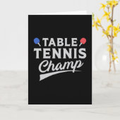 Tafeltennis Ping Pong Speler Paddle Grappig cadeau Kaart (Gele Bloem)
