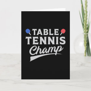 Tafeltennis Ping Pong Speler Paddle Grappig cadeau Kaart