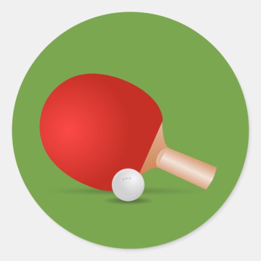 Tafeltennis Ronde Sticker (Voorkant)
