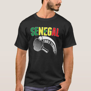 Tafeltennis Senegal  Steun Senegalese Ping Pong T-shirt
