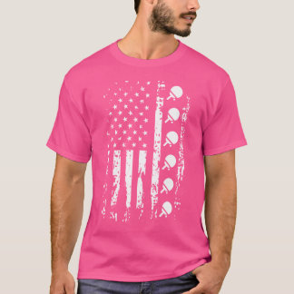 Tafeltennis Shirt Amerikaanse vlag Verenigde State