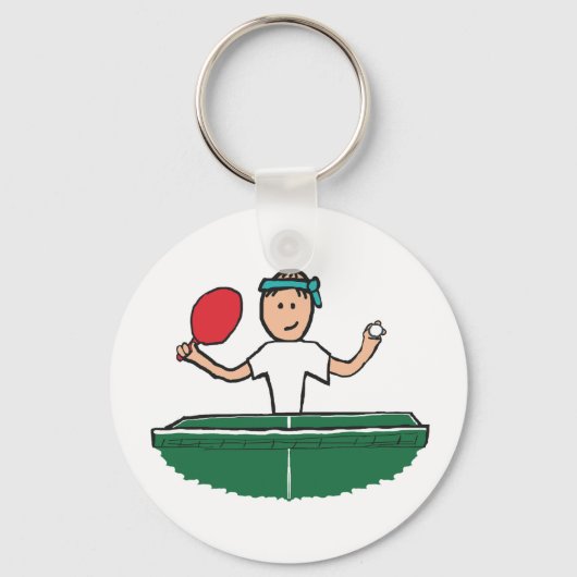 Tafeltennis Sleutelhanger (Voorkant)