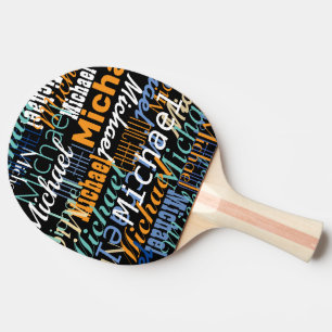 Tafeltennis Speler Naam Cool Tafeltennisbatje