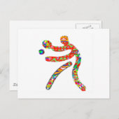 TAFELTENNIS Sport Briefkaart (Voorkant / Achterkant)