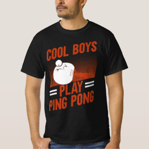 Tafeltennis Sport Cool Boys Play Ping Pong T-shirt
