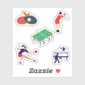 Tafeltennis Stickers (Vel)